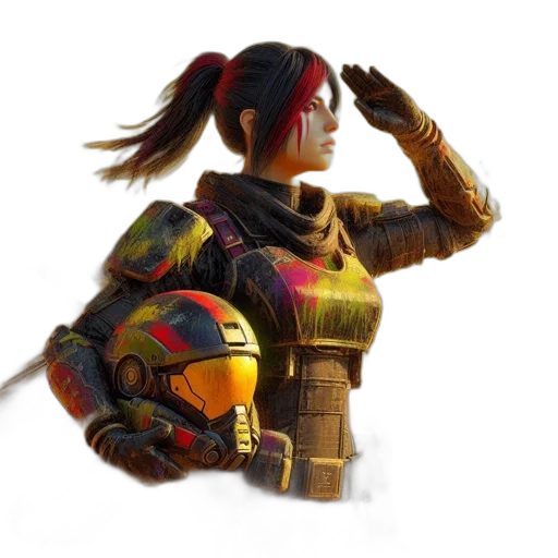 robot, weapon, mask, face, concept art, fantasy art, 3d render, cyberpunk transparent PNG cut-out