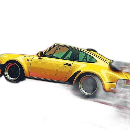 car, weapon, 3d render, concept art, photorealistic, watercolor, golden, neon transparent PNG cut-out