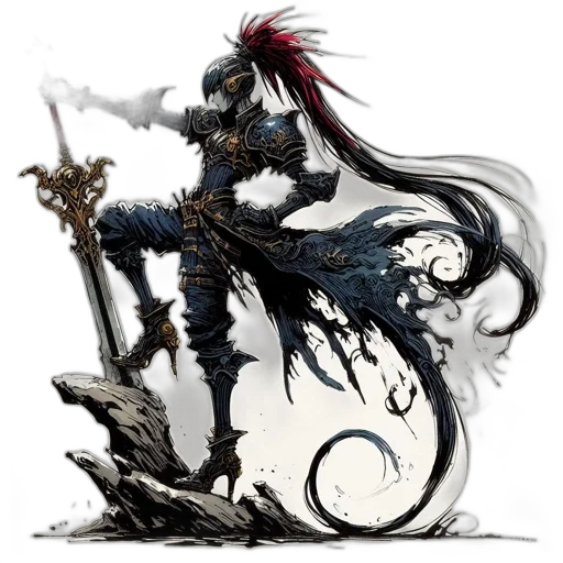 weapon, sword, staff, dragon, concept art, fantasy art, comic book art, pixel art transparent PNG cut-out
