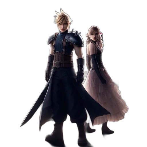 dress, concept art, 3d render, fantasy art, pixel art, dark, monochrome, two transparent PNG cut-out