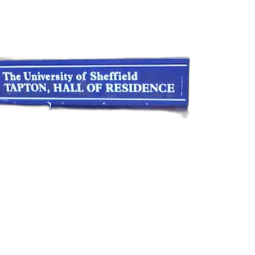 staff, weapon, building, blue, sign, tapton, hall, residence transparent PNG cut-out