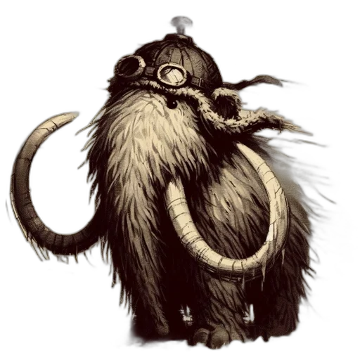 staff, creature, animal, mask, concept art, fantasy art, 3d render, photorealistic transparent PNG cut-out