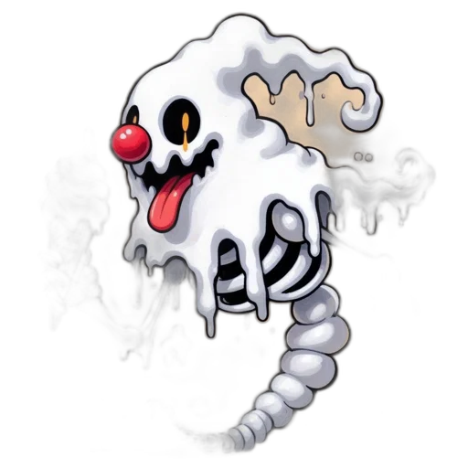 creature, animal, mask, concept art, pixel art, fantasy art, watercolor, fog transparent PNG cut-out