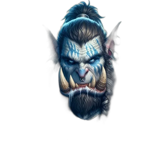 mask, face, staff, creature, fantasy art, concept art, photorealistic, pixel art transparent PNG cut-out