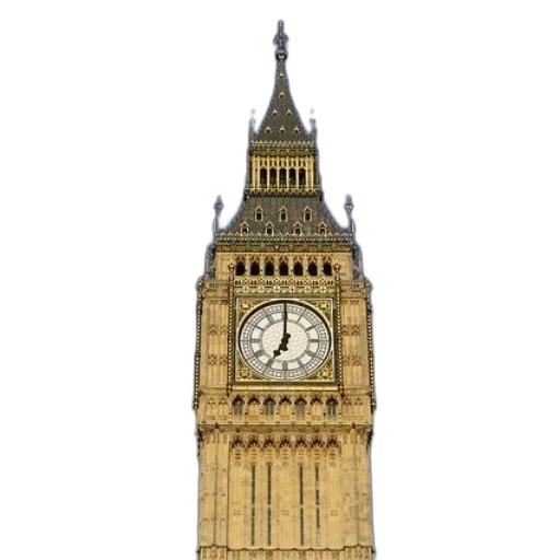 building, staff, weapon, crown, photorealistic, 3d render, concept art, clock transparent PNG cut-out