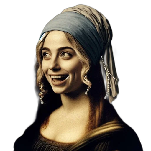 hat, face, crown, jewelry, photorealistic, fantasy art, pixel art, oil painting transparent PNG cut-out