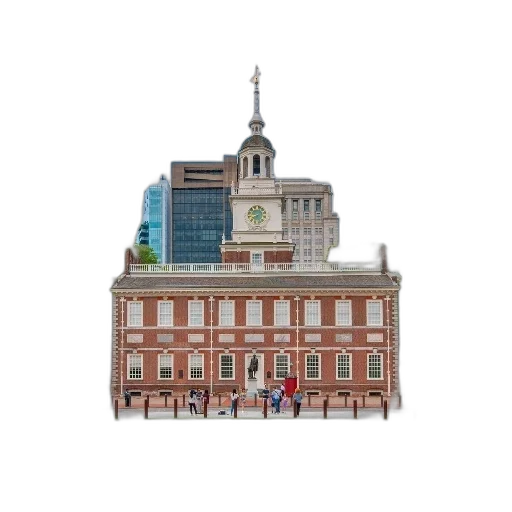building, photorealistic, pixel art, concept art, 3d render, city street, historic, clock transparent PNG cut-out