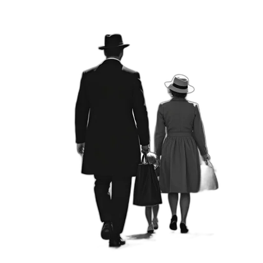 hat, concept art, pencil sketch, photorealistic, comic book art, city street, snow, black transparent PNG cut-out