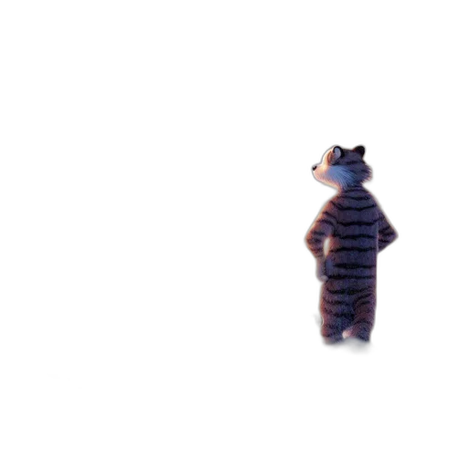 creature, animal, dress, robot, concept art, 3d render, pixel art, vaporwave transparent PNG cut-out