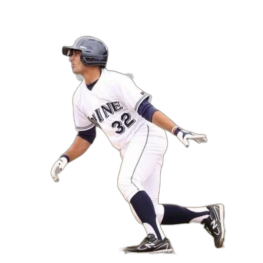 baseball, player, wearing, white transparent PNG cut-out