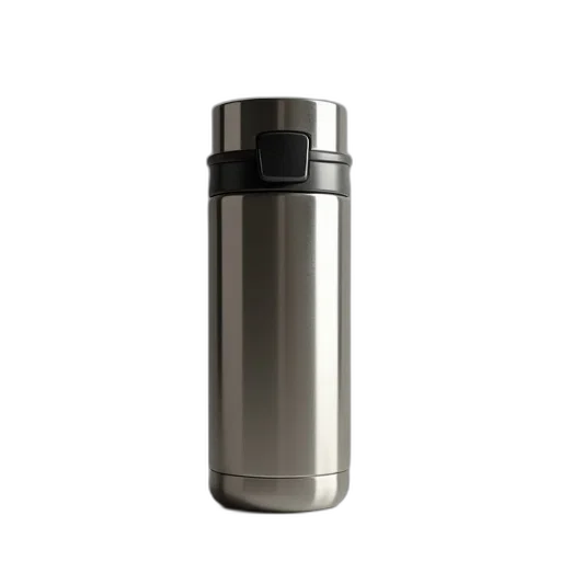 bottle, 3d render, thermos, tumbler transparent PNG cut-out