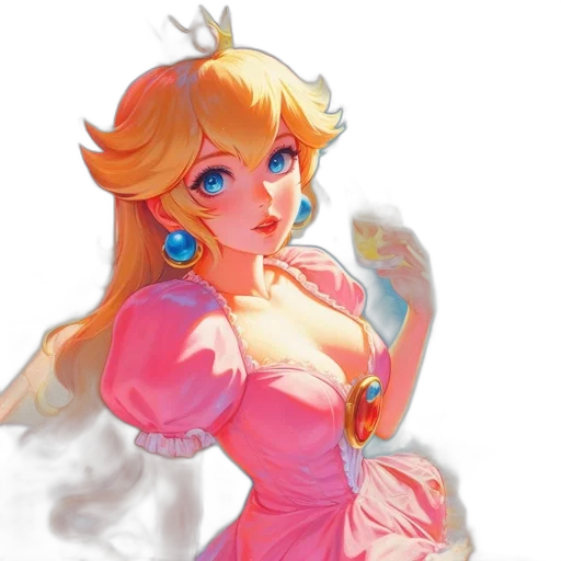 dress, crown, concept art, pixel art, fantasy art, watercolor, pastel, colorful transparent PNG cut-out