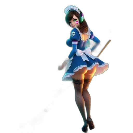 staff, dress, weapon, sword, 3d render, concept art, anime, pixel art transparent PNG cut-out