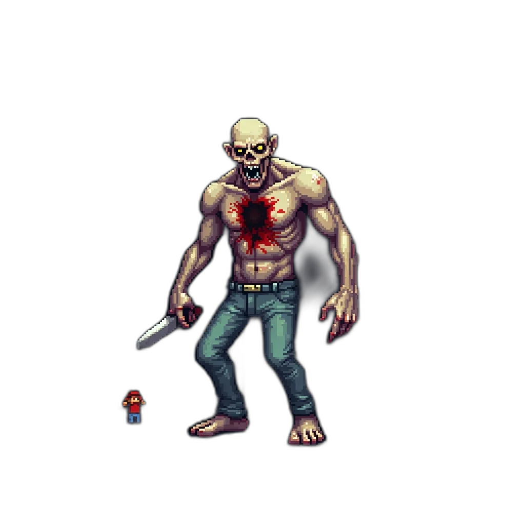 staff, creature, weapon, mask, pixel art, concept art, fantasy art, comic book art transparent PNG cut-out