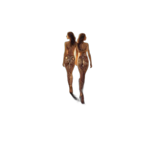 hair, dress, jewelry, creature, 3d render, pixel art, concept art, photorealistic transparent PNG cut-out