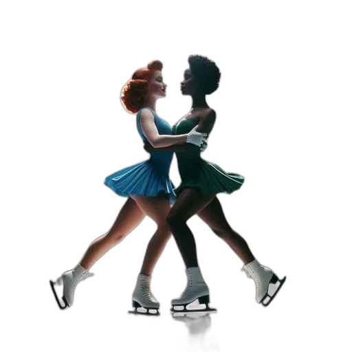 shoes, concept art, neon lights, city street, image, captures, two, female transparent PNG cut-out