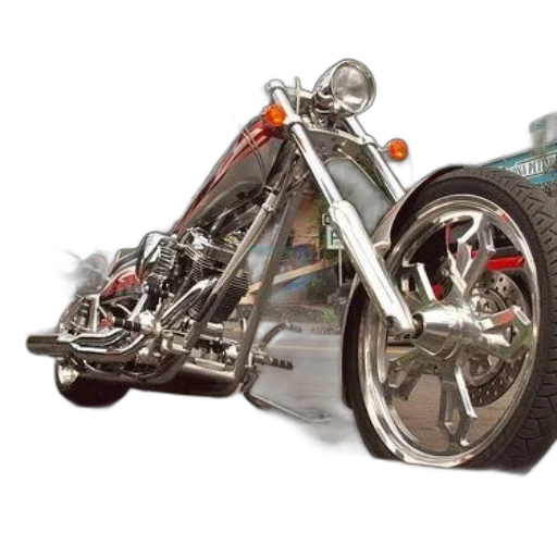 car, weapon, 3d render, photorealistic, concept art, custom, chopper, motorcycle transparent PNG cut-out