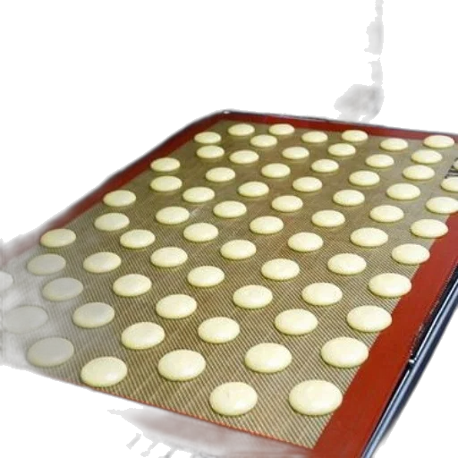 tray, freshly, baked, macarons, silicone, baking, mat, professional transparent PNG cut-out