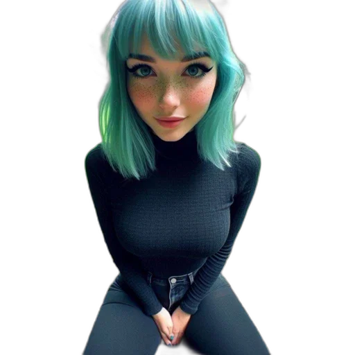 dress, robot, jacket, creature, anime, cartoon, 3d render, cyberpunk transparent PNG cut-out