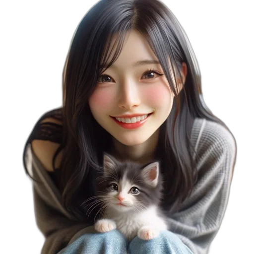 animal, creature, face, oil painting, photorealistic, fantasy art, anime, monochrome transparent PNG cut-out