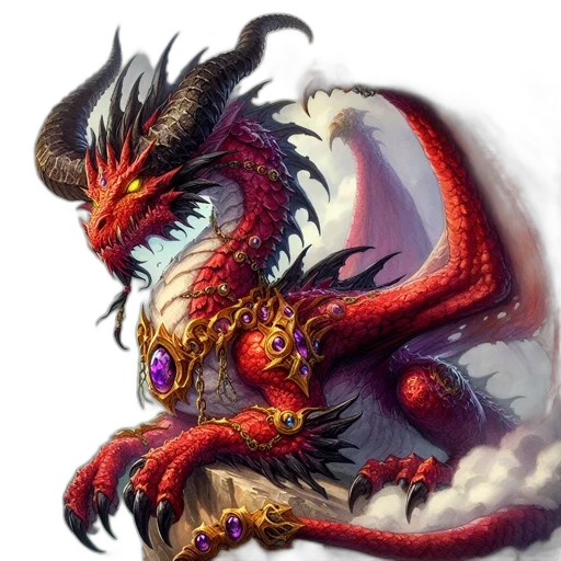 dragon, staff, creature, weapon, fantasy art, concept art, photorealistic, pixel art transparent PNG cut-out