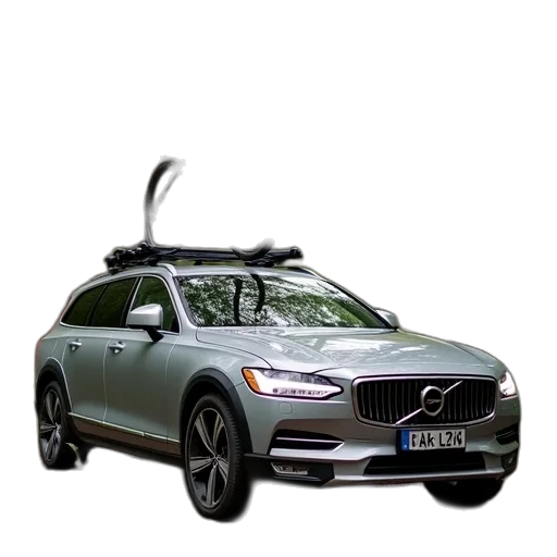 car, robot, 3d render, silver transparent PNG cut-out