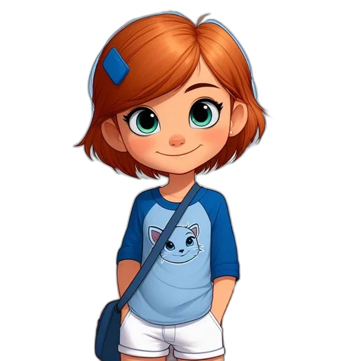 staff, face, dress, cartoon, concept art, 3d render, anime, blue transparent PNG cut-out