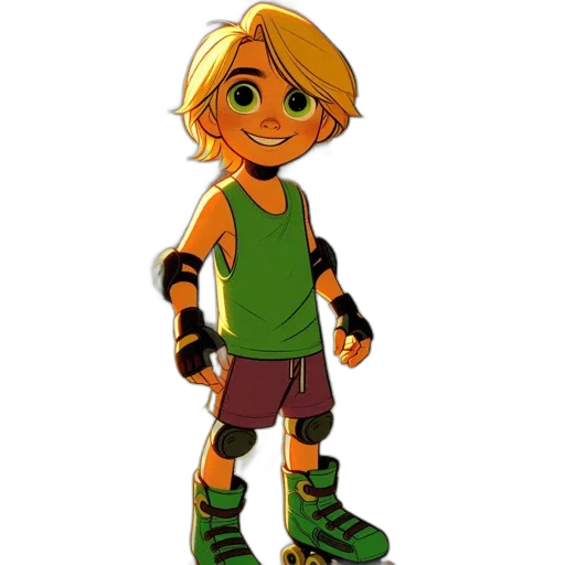 concept art, cartoon, pixel art, 3d render, green, neon, earth tones, young transparent PNG cut-out