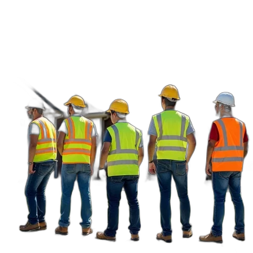 staff, jacket, robot, weapon, 3d render, concept art, cartoon, neon transparent PNG cut-out