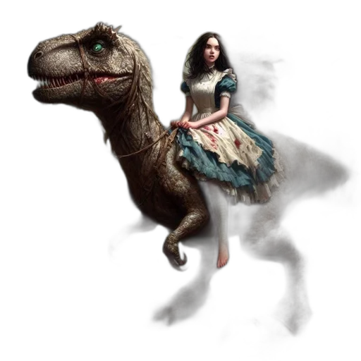 dragon, dress, creature, animal, fantasy art, concept art, photorealistic, pixel art transparent PNG cut-out
