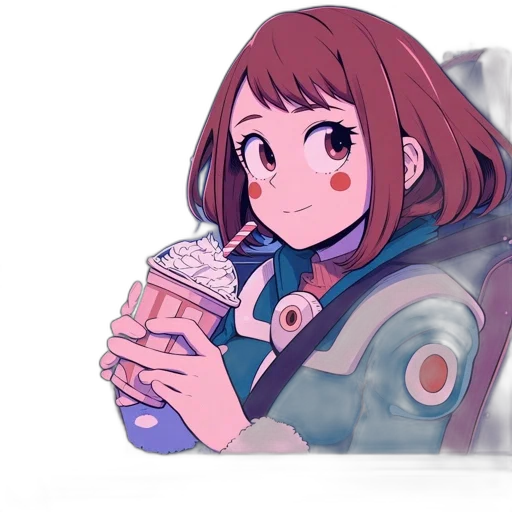 food, jacket, bottle, robot, vaporwave, anime, concept art, cartoon transparent PNG cut-out