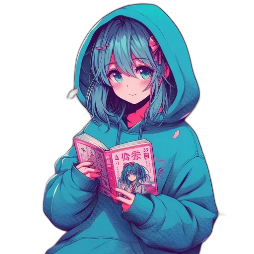 jacket, robot, face, weapon, cyberpunk, anime, pixel art, vaporwave transparent PNG cut-out