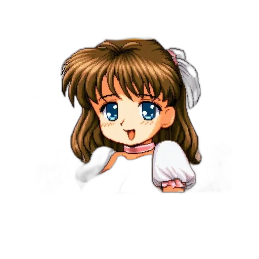 staff, face, anime, pixel art, cartoon, photorealistic, pixel, art transparent PNG cut-out