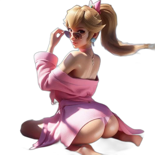 dress, staff, weapon, concept art, anime, 3d render, fantasy art, pastel transparent PNG cut-out