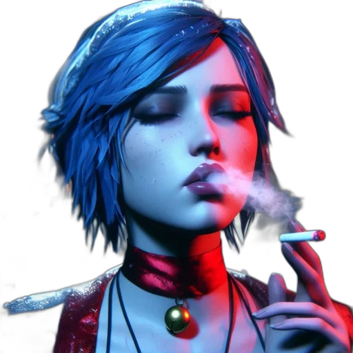 jewelry, face, staff, cyberpunk, photorealistic, concept art, fantasy art, neon lights transparent PNG cut-out