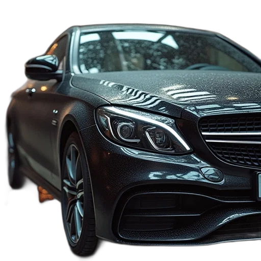 car, 3d render, photorealistic, new, used, mercedes, parts transparent PNG cut-out