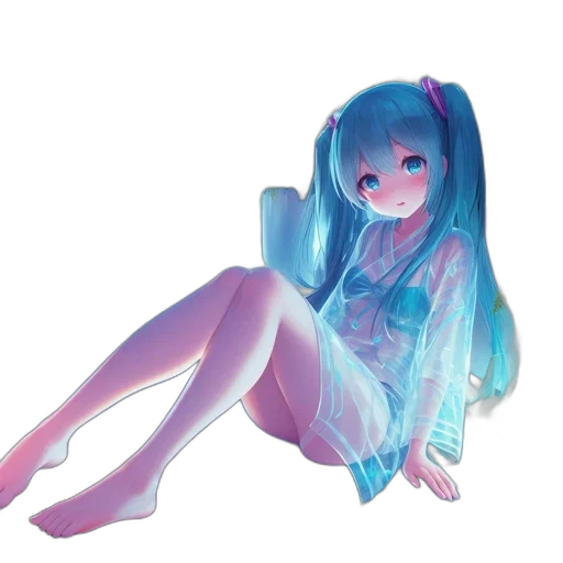 dress, robot, bottle, creature, anime, 3d render, vaporwave, pixel art transparent PNG cut-out