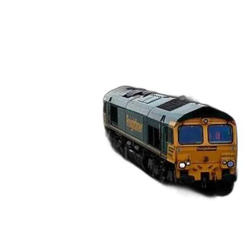 3d render, photorealistic, freight, train, colorful, containers, green, yellow transparent PNG cut-out