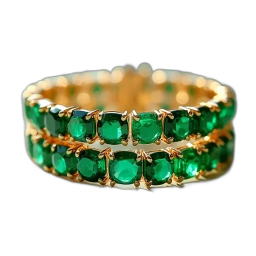 jewelry, crown, green, gold transparent PNG cut-out