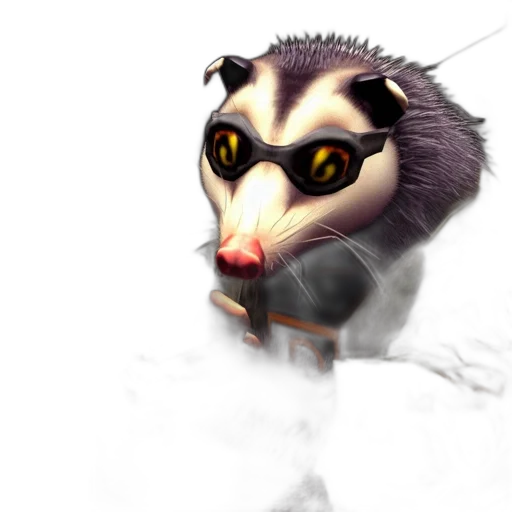 animal, creature, mask, staff, concept art, 3d render, photorealistic, fantasy art transparent PNG cut-out