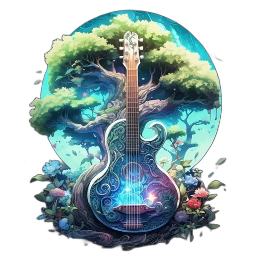 tree, dragon, fantasy art, concept art, pixel art, watercolor, forest, blue transparent PNG cut-out