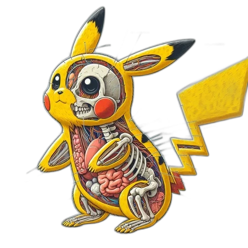 creature, animal, staff, concept art, watercolor, 3d render, pixel art, detailed transparent PNG cut-out
