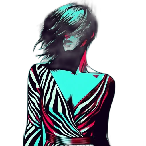 dress, jacket, mask, face, comic book art, cartoon, photorealistic, fantasy art transparent PNG cut-out