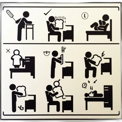 furniture, fire, nine, amusing, cartoons, illustrate, individuals, mishandling transparent PNG cut-out