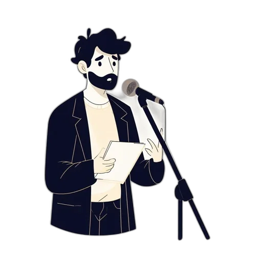 jacket, cartoon, concept art, pixel art, animated, man, dark, hair transparent PNG cut-out