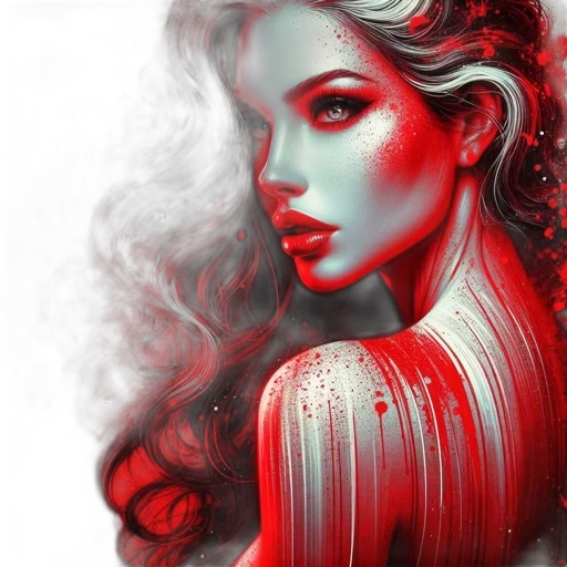 dress, face, hair, jewelry, photorealistic, fantasy art, comic book art, oil painting transparent PNG cut-out