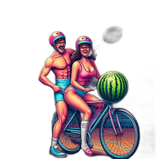 vaporwave, concept art, pixel art, photorealistic, neon, pastel, colorful, humorous transparent PNG cut-out
