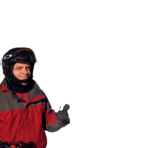 jacket, face, staff, snow, outer space, two, people, red transparent PNG cut-out
