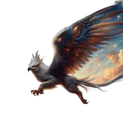 dragon, creature, animal, concept art, fantasy art, photorealistic, watercolor, avian transparent PNG cut-out
