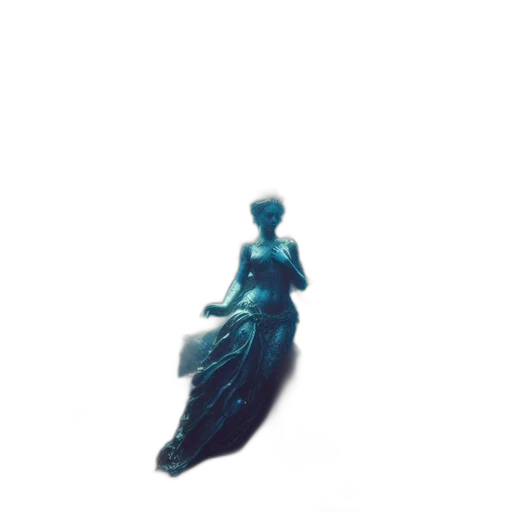 dress, crown, jewelry, hair, concept art, 3d render, pixel art, vaporwave transparent PNG cut-out